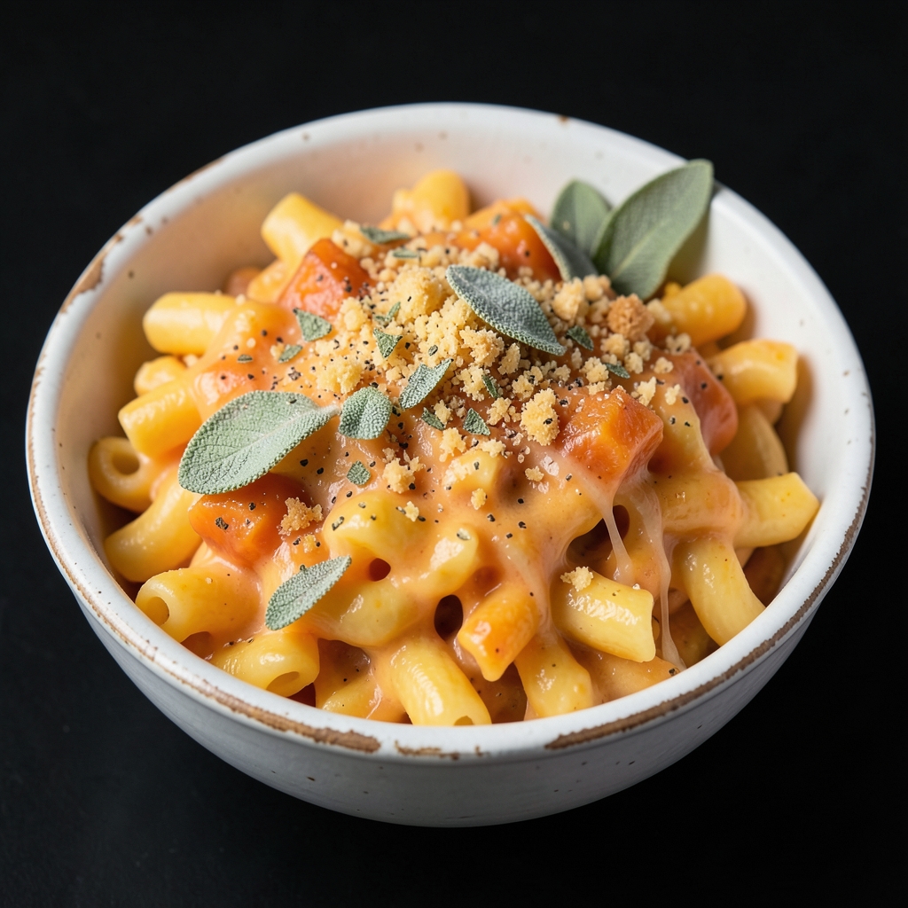 Roasted Butternut Squash Mac and Cheese with Crispy Sage Crumbs