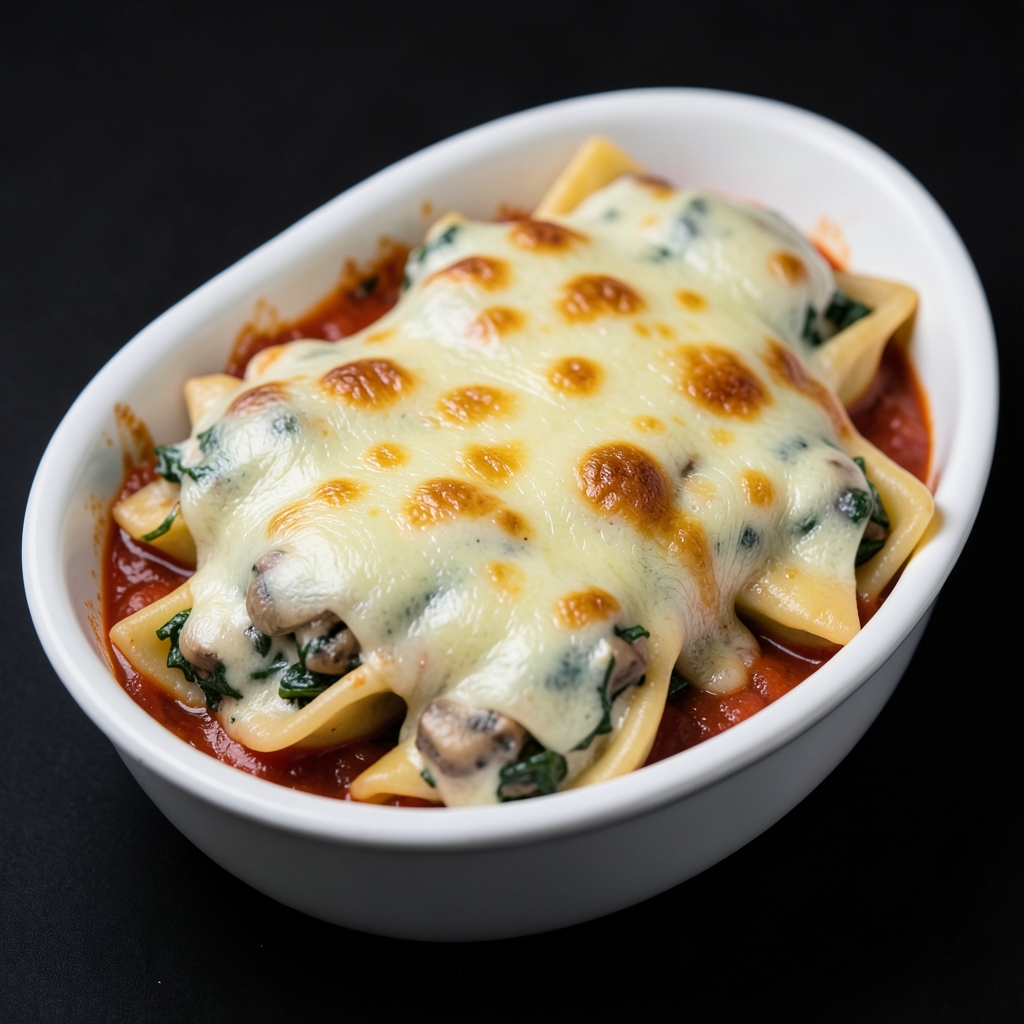 Creamy Spinach-Mushroom Stuffed Shells