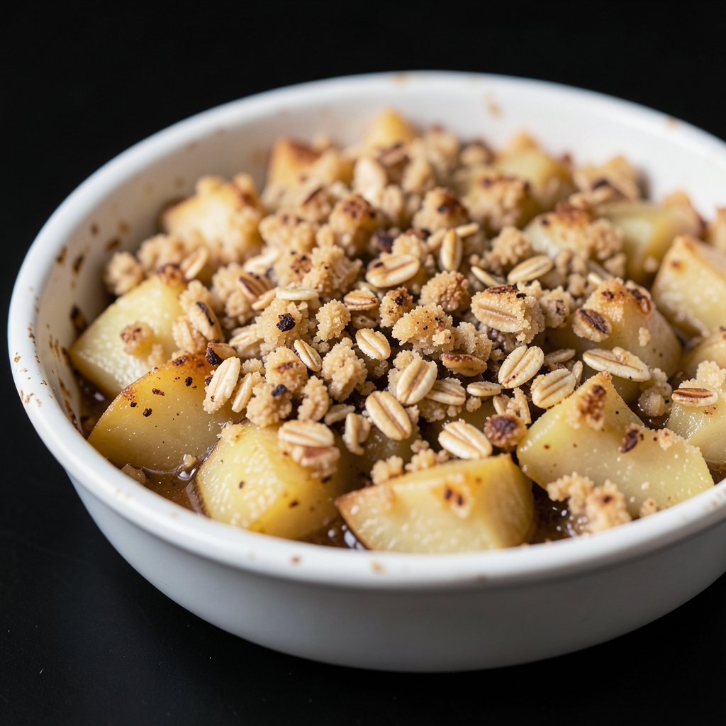 Gingered Apple-Pear Crumble with Brown Sugar Oats