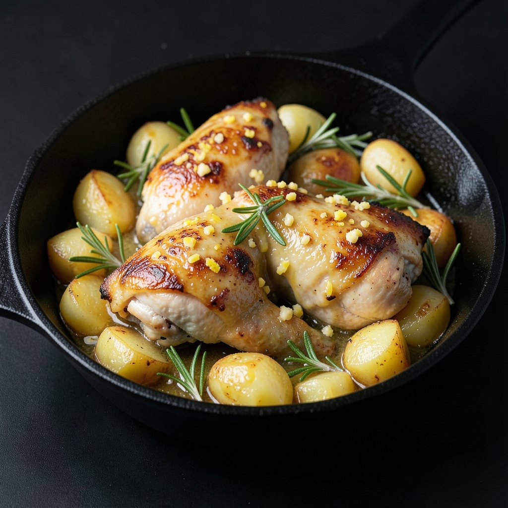 Cozy One-Pan Lemon Garlic Chicken