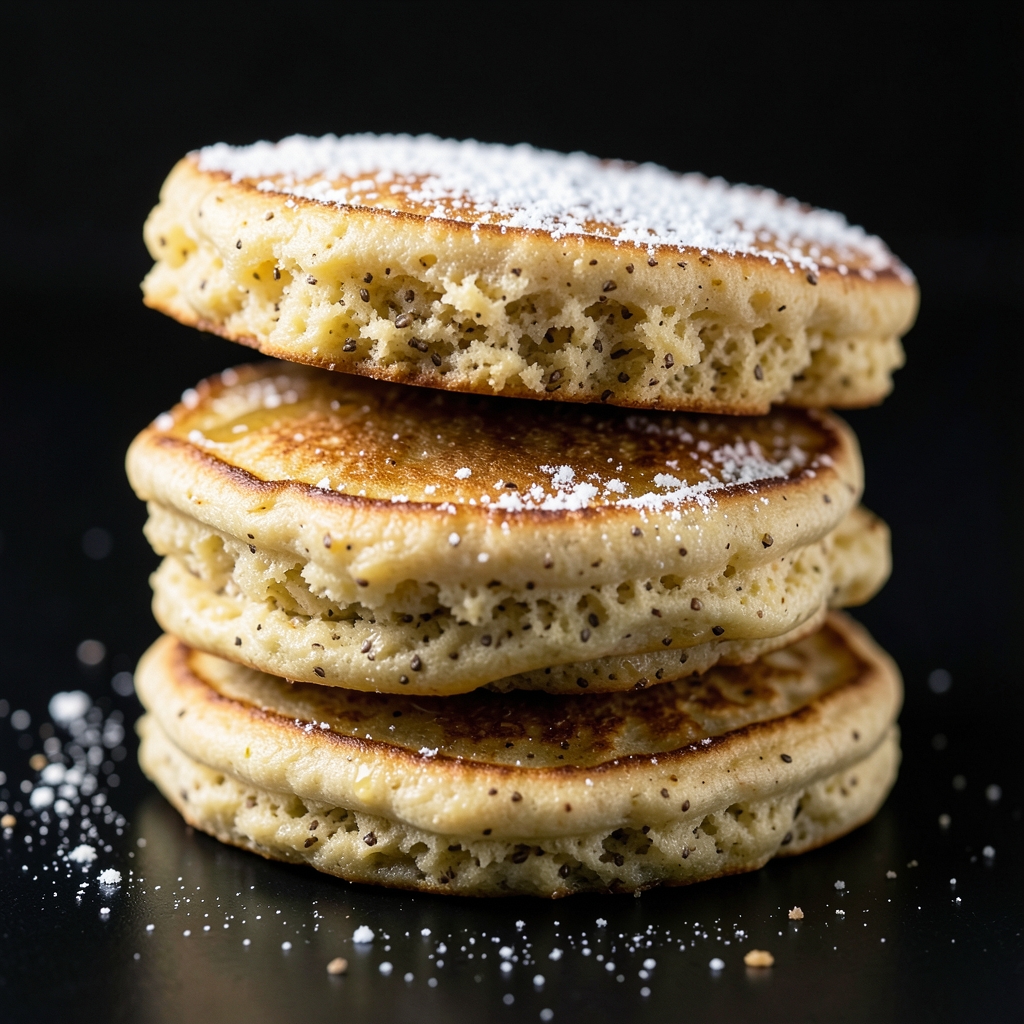 Tender Egg-Free Sprouted Spelt Flour Pancakes