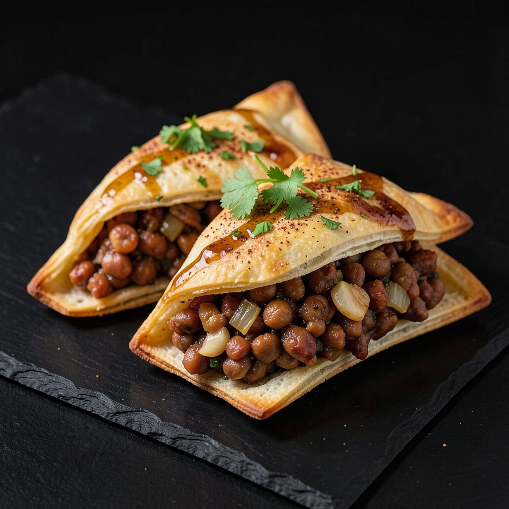 Somali-Inspired Spiced Lentil Sambusas with Cilantro